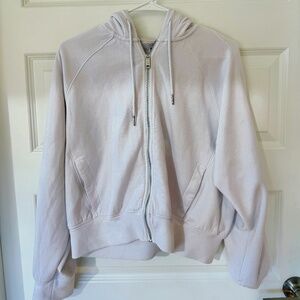 Abercrombie YPB White Zip Up Hoodie Sweatshirt